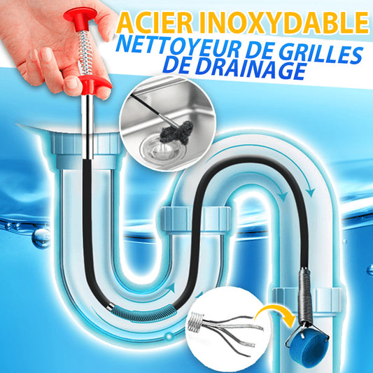 Nettoyeur de griffes de vidange en acier inoxydable